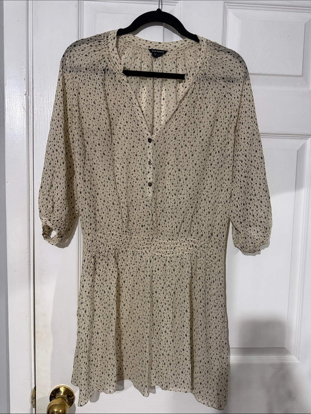 Club Monaco Cream Printed Maxi Dress